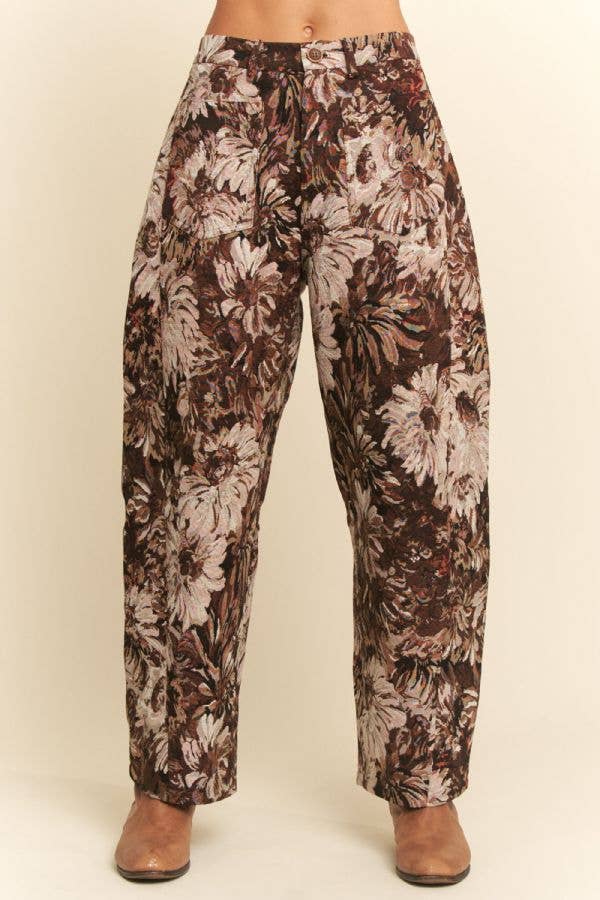 FLOWER MESH CARGO JOGGERS