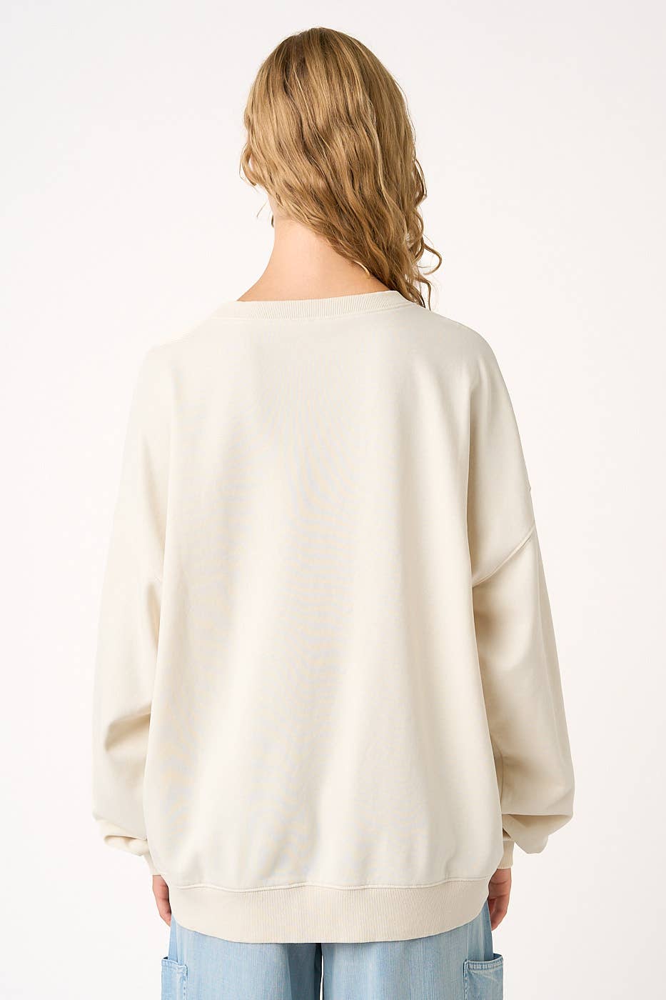 JESUS SAVES PATCHWORK CREW NECK SWEATSHIRT