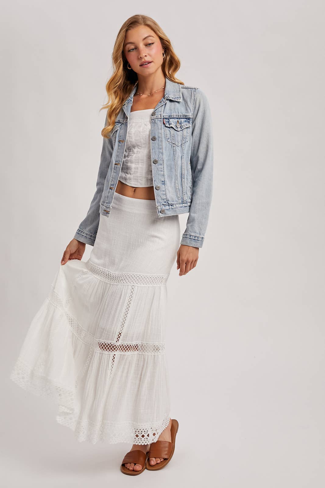 CROCHET MIDI SKIRT WESTERN BOHEMIAN