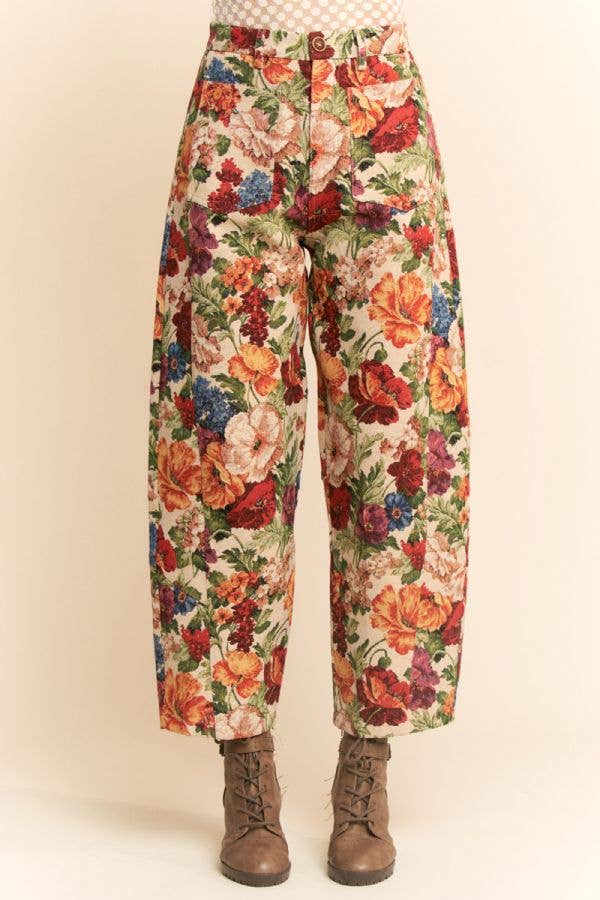 FLOWER MESH CARGO JOGGERS