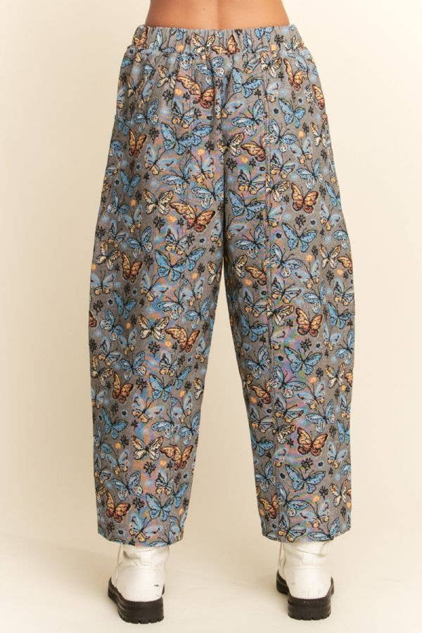 FLOWER MESH CARGO JOGGERS