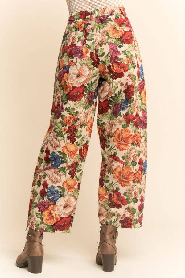 FLOWER MESH CARGO JOGGERS