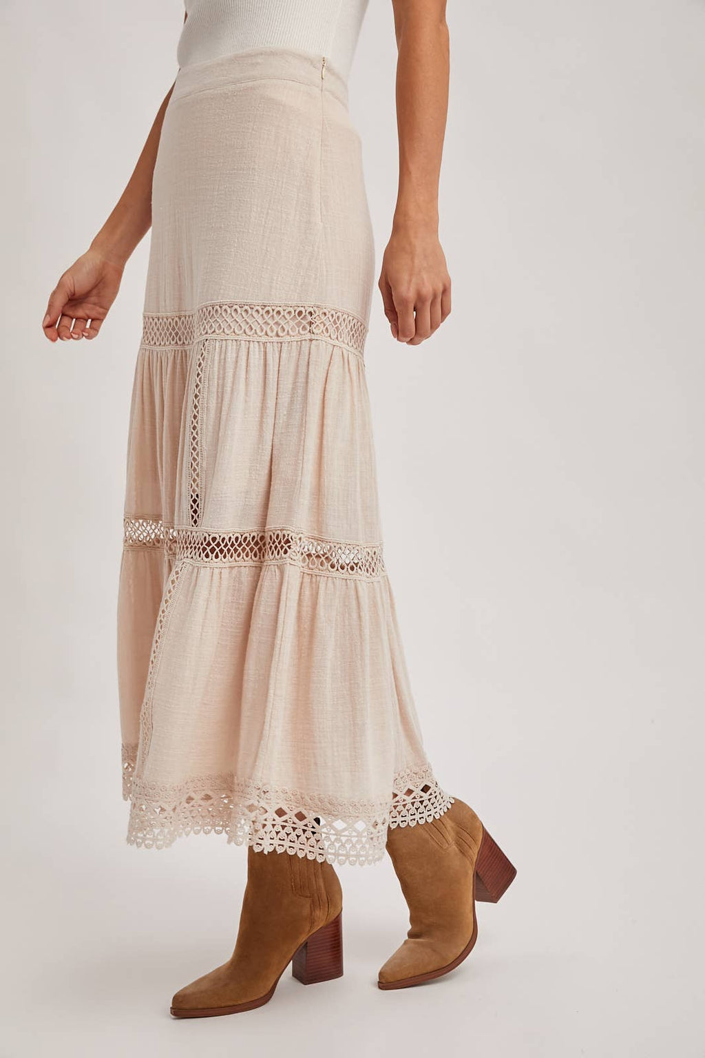 CROCHET MIDI SKIRT WESTERN BOHEMIAN