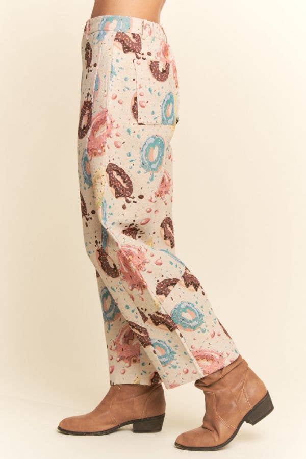 FLOWER MESH CARGO JOGGERS