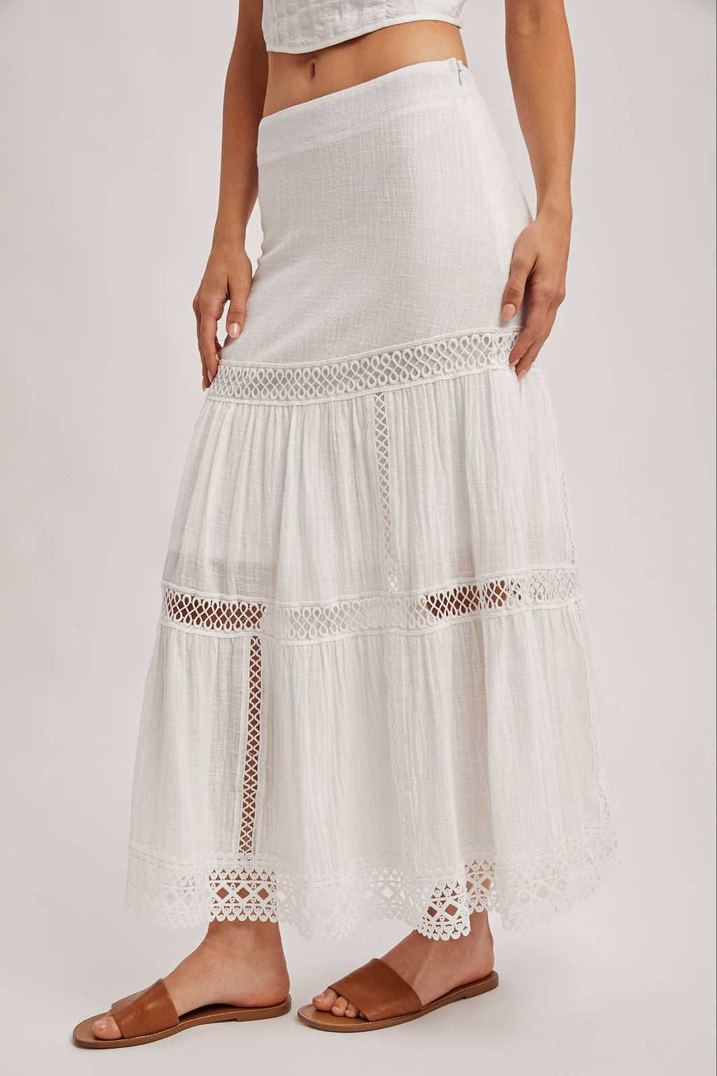 CROCHET MIDI SKIRT WESTERN BOHEMIAN