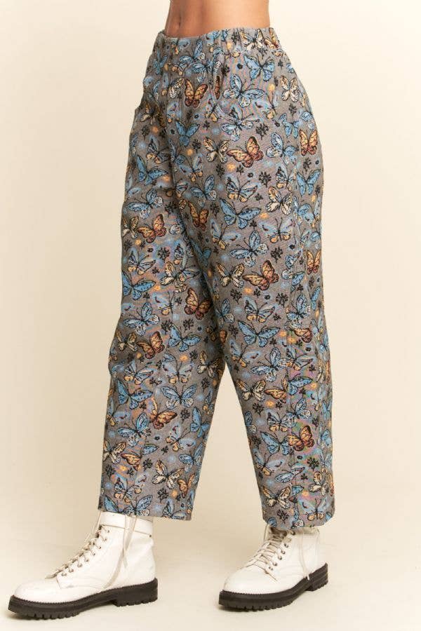 FLOWER MESH CARGO JOGGERS
