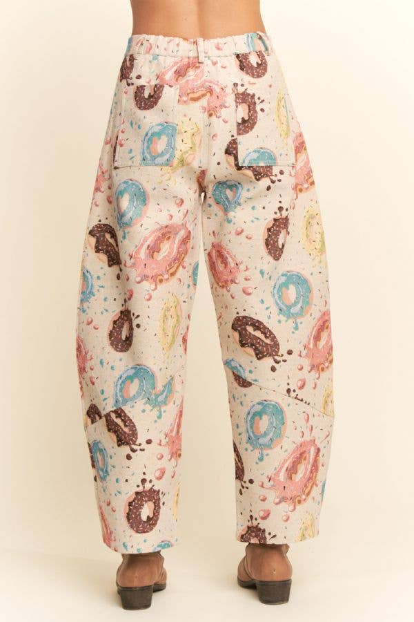 FLOWER MESH CARGO JOGGERS