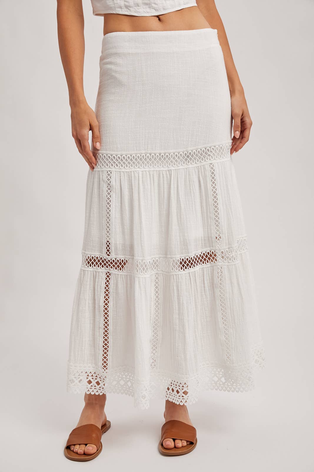 CROCHET MIDI SKIRT WESTERN BOHEMIAN