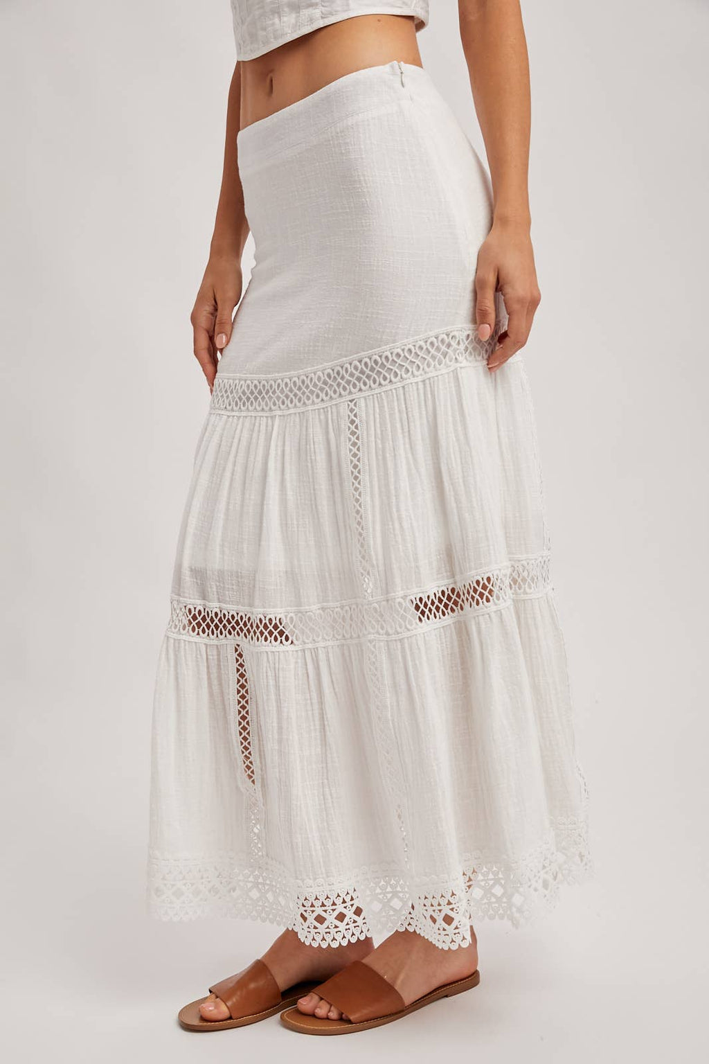 CROCHET MIDI SKIRT WESTERN BOHEMIAN