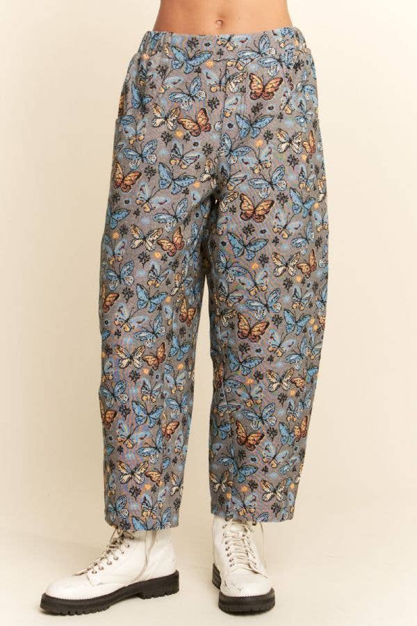 FLOWER MESH CARGO JOGGERS